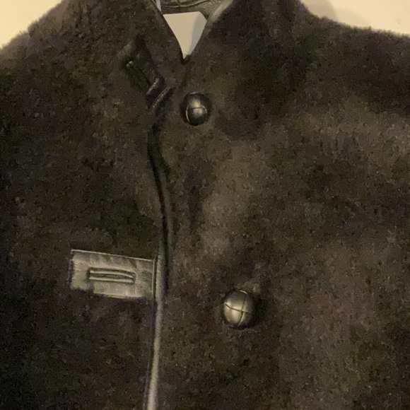 Mango black shearling jacket - Picture 3 of 4